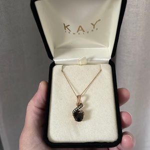 Le’Veon rose gold ports necklace